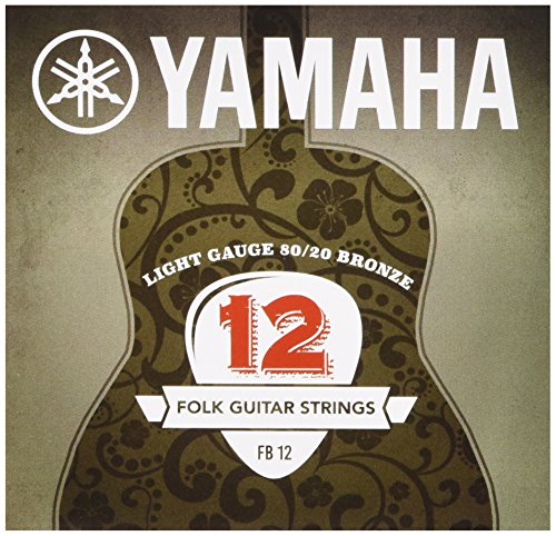 YAMAHA Fb12 Conjunto Cordas Guitarra Acustica YAMAHA - Acessórios para guitarra - nylon, bronze, 6 cordas, acústica