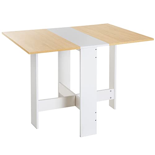 Mesa de Refeição Dobrável HOMCOM | 103 x 76 x 73.5 cm - Madeira HOMCOM - Mesas dobráveis - dobrável, madeira, 103x76x73.5cm