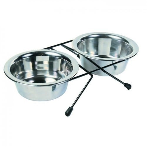 Conjunto de Tigelas para Cão TRIXIE (Aço Inoxidável - 2 Un) TRIXIE - Tigelas, comedouros e bebedouros para animais de estimação - aço inoxidável, 2 unidades