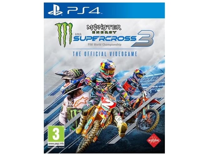 Jogo PS4 Monster Energy Supercross: The Official Videogame 3 (M18) BANDAI NAMCO Entertainment Iberica - Software de jogos de vídeo - ps4, Monster Energy, Supercross, videogame