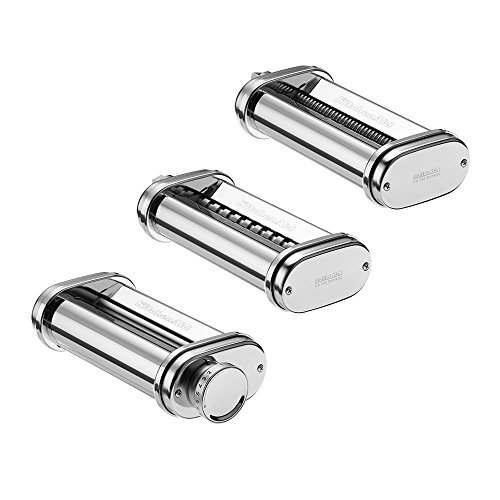 Conjunto de 3 acessórios para robô de cozinha KITCHENAID 5KSMPRA KITCHENAID - Acessórios para misturadores de alimentos e liquidificadores - 3 acessórios, 140 mm, pasta rodada, espaguete, fettuccine