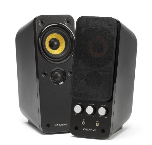 Colunas CREATIVE LABS GigaWorks T20 II (PC - Preto) CREATIVE - Alto-falantes - gigaworks t20 ii, pc, preto