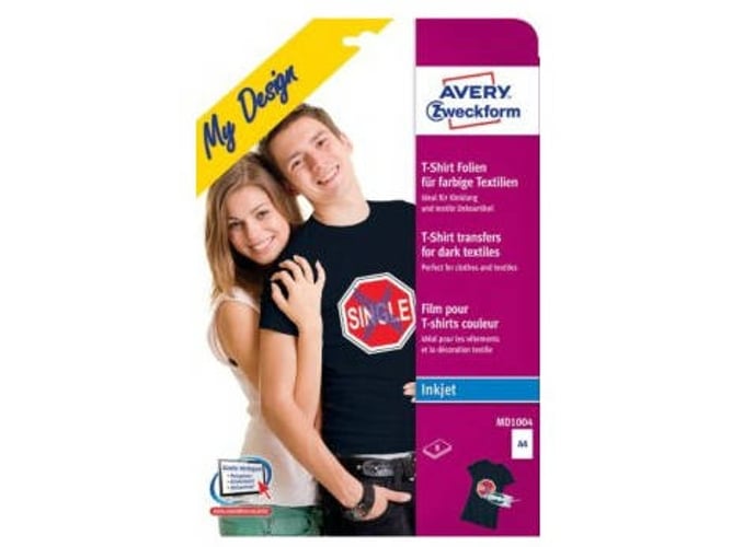 Avery Zweckform Md1004 8 Etiquetas para Impressão Branco AVERY Zweckform - Papel de arte e artesanato - 8 peças, retangular, branco, 10x4 cm
