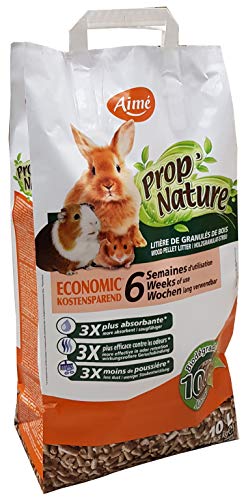 Prop Nature Aimé Litter Box Small Animals 10L AIME - Roupa de cama para pequenos animais - 10L, fibra natural, bege