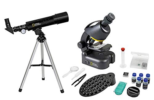 Telescopio Bresser Optics National Geographic 50/360 Az com Microscopio National Geographic - Conjuntos de ciência e exploração - telescópio, bresser optics, national geographic, microscópio