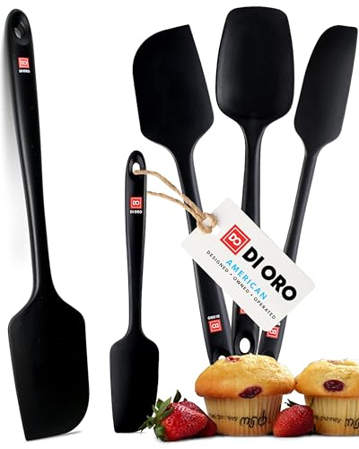 Conjunto de 5 Espátulas de Silicone DI ORO di Oro Living - Espátulas - 5 espátulas, silicone, laváveis, duráveis