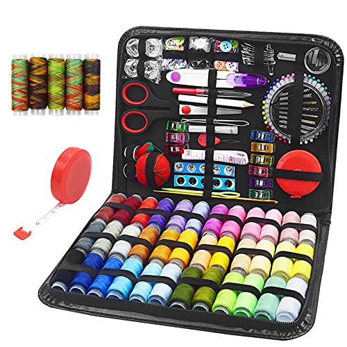 Kit de costura DOUBFIVSY (229 peças) (Recondicionado Como Novo) DOUBFIVSY - Kits de arte e artesanato - kit costura, 229 peças, recondicionado como novo, reciclável, lavável