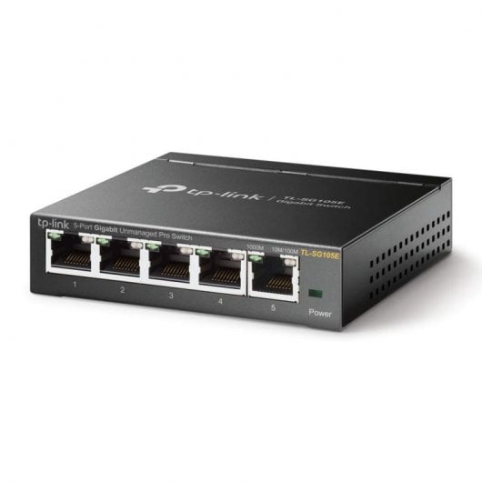 Switch TP-LINK TL-SG105E (5 Portas Gigabit) TP-Link - Concentradores e comutadores - 5 portas, gigabit