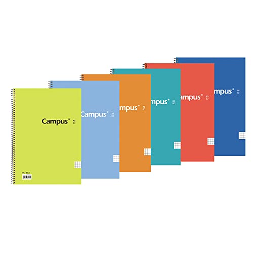 Caderno CAMPUS Quadriculado A5 (A5 - 21x15cm) Campus - Cadernos e bloco de notas - quadriculado, A5, 21x15cm, 80 páginas, destacáveis