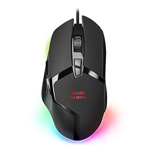 Rato Gaming MARS GAMING MMGX (Ótico - 10000 dpi) Mars Gaming - Ratos e trackballs - gaming, 10000 dpi, óptico