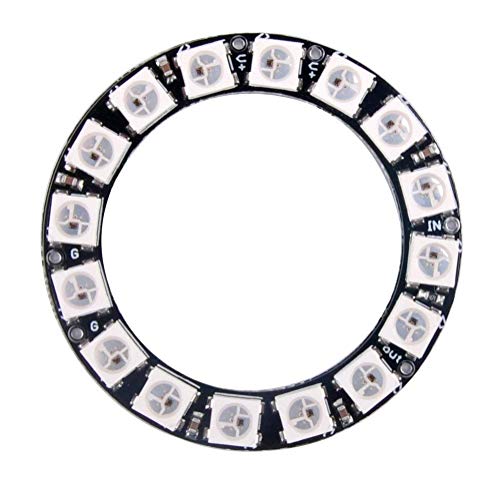 Rings LED 16 Pixel com Controle Remoto NEOPIXEL AdaFruit - Luminárias Decorativas - led, 16 pixel, controle remoto
