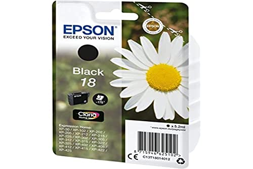 Epson Tinteiro Preto T1801 - C13T18014022 (Consumível Informática e Tel.) Epson - Cartuchos de toner e jato de tinta - preto, jato de tinta, xp-102, xp-202, xp-205