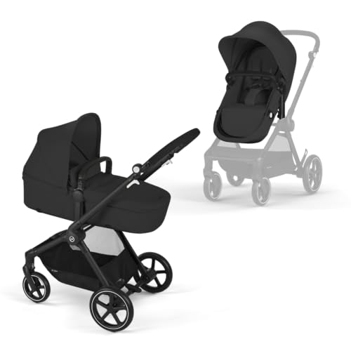 Carrinho de Bebé Individual CYBEX EOS 2 em 1 Moon Black Cybex - Móveis para bebês e crianças pequenas - individual, 2 em 1, moon black