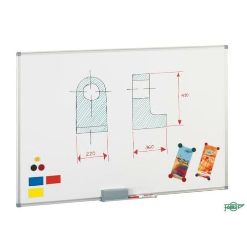 Quadro Magnético FAIBO Branco (90x120cm) Faibo - Quadros brancos de apagar a seco - quadro magnético, pega transportável, removível, 90x120cm