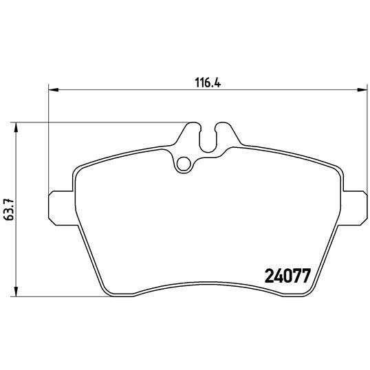 Pastilhas para Caliper Brembo 4004785015646 (1 peça) BREMBO - Peças de automóveis - brembo, p50056, preto, vermelho