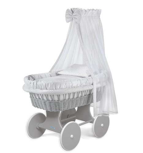 Berço de Madeira Waldin Moses XXL | Cinzento (Puericultura - Dormir) Waldin - Móveis para bebês e crianças pequenas - berço, madeira, waldin, xxl, cinzento