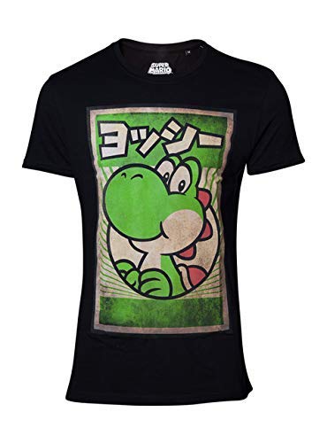 T-shirt NINTENDO Super Mario Bros. Yoshi Propaganda Poster Bioworld - Camisas e tops - nintendo, super mario bros, yoshi, propaganda poster, algodão