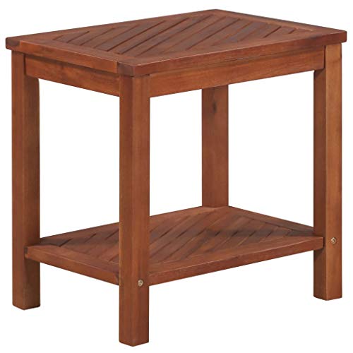 Mesa de Apoio VidaXL | 45 x 33 x 45 cm - Castanho vidaXL - Móveis de exterior - 45x33x45cm, castanho