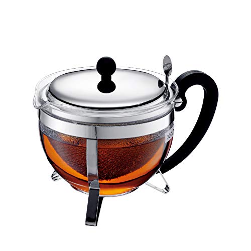 Chaleira de Aço Inoxidável Bodum Chambord 1921-16-6 Bodum - Cafeteiras e bules de chá - aço inoxidável, 13 L, preto/prata