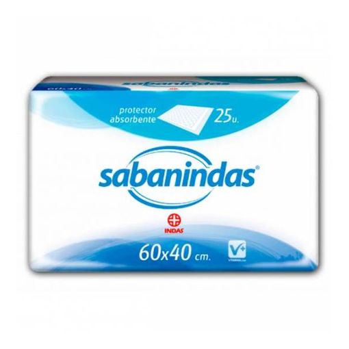 Protetor de Berço SABANINDAS Absorvente (25 unidades) Indas - Acessórios para incontinência - absorvente, impermeável, 25 unidades