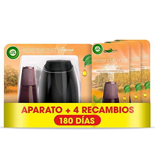 Recargas para Desodorizadores AIR WICK Essential Mist (4 Unidades) Air Wick - Aromatizadores de ambiente - desodorizadores, essential mist, 4 unidades