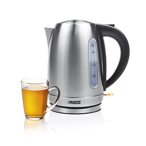Chaleira Eléctrica PRINCESS 236018 (1.7 L) Princess - Preparadores de chá - 1.7 L, desligamento automático, proteção contra secagem, indicador