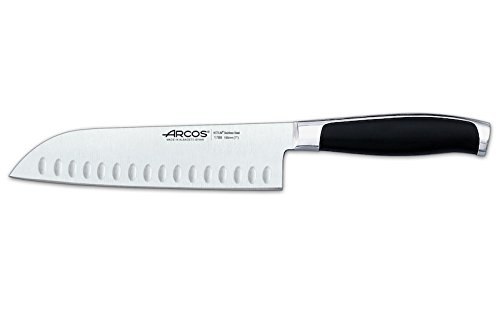 Faca de Cozinha Arcos Nitrum Kyoto Santoku M - 18,5cm Arcos - Facas de cozinha - 185 cm, santoku, aço inoxidável, design ergonômico