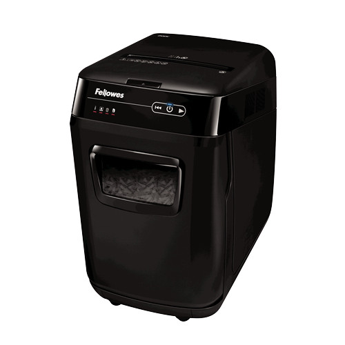 Destruidora FELLOWES AutoMax 200C (Capacidade: 200 folhas) Fellowes - Destruidoras de papel - 200 folhas, universal, p-4, preto