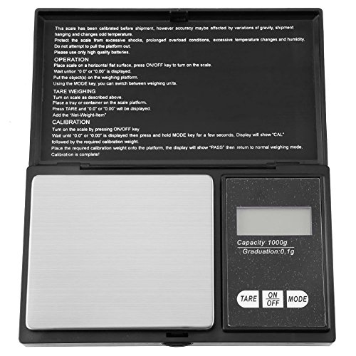 Balança Digital PRECISÃO 1000G/0,1G (Até: 1000 g - Precisão: 0,1 g) FTVOGUE - Balanças de medição - balança digital, precisão, 1000g, 0,1g