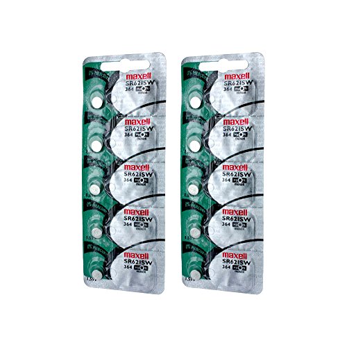 Pilha Recarregável MAXELL SR621 SW-364 (10 unidades) Maxell - Baterias de uso geral - ni-mh, 600 mah, universal, 1.2V