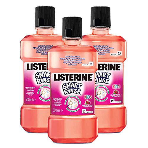 Enxaguante Buco LISTERINE Kids Fruits (500 ml) Listerine - Enxaguatório bucal - antibacteriano, proteção, álcool, dentes brancos