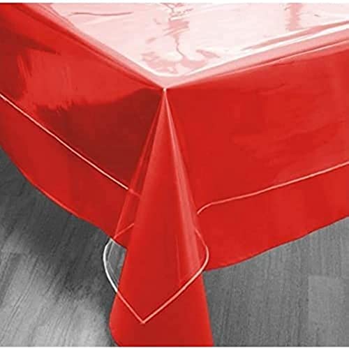 Toalha de Mesa SOLEIL D'OCRE (Vermelho - Algodão - 140x240cm) SELARTEX - Toalhas de mesa - vermelho, algodão, 140x240cm, fácil de limpar