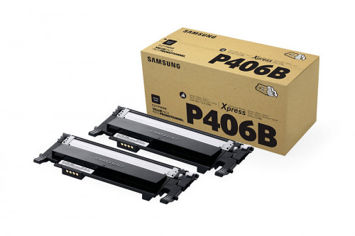 Pack 2 Toners SAMSUNG Clp360/Clx3305/Xpress C410/C430 (CLT-P406B/ELS) HP - Cartuchos de toner e jato de tinta - toner, 1500 páginas, laser, preto, samsung