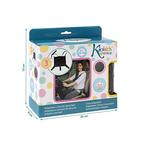 Faixa de Gravidez KIOKIDS (Preto - 65-75 cm) Kiokids - Correias de amarração - ajustável, 65-75 cm, fecho éclair, nylon/poliester