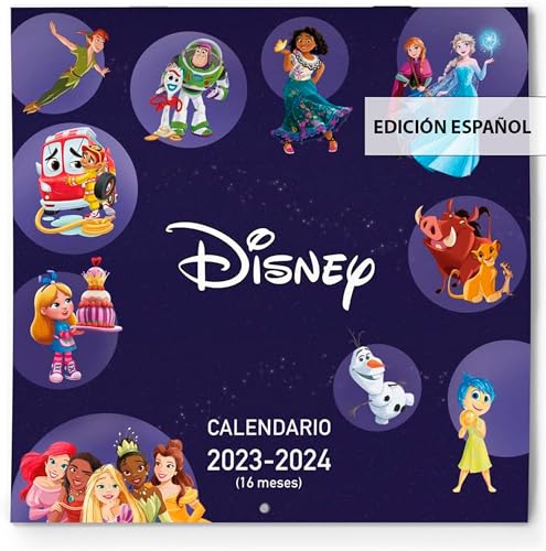 Calendário ERIK EDITORES 2024 30X30 Disney Editorial GEU - Calendários, organizadores e planejadores - calendário, disney, 2024, 30x30