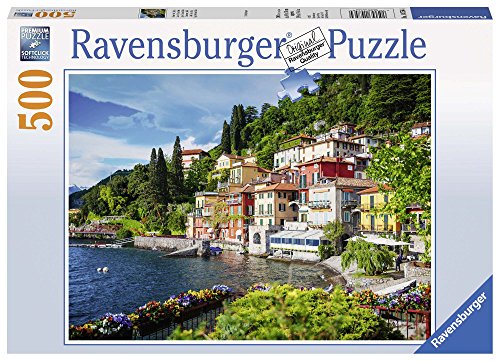 Puzzle RAVENSBURGER Lake Como Italy 500 Peças Ravensburger - Quebra-cabeças de encaixar - puzzle, ravensburger, lake como italy, 500 peças