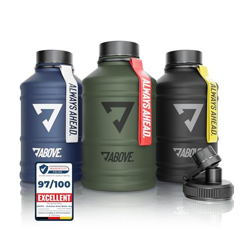 Garrafa de Montanha ABOVE Preto (2200 ml) plantify GmbH - Garrafas de água - 2200 ml, inox, preto