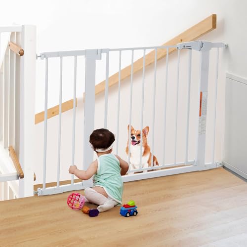 Porta de Segurança COMOMY 75-110 cm Branco COMOMY - Móveis para bebês e crianças pequenas - segurança, 75-110 cm, branco