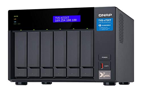 Servidor NAS e de armazenamento QNAP TVS-672XT-I3-8G QNAP - Sistemas de armazenamento de rede - nas, armazenamento, qnaps