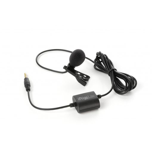 Microfone IK MULTIMEDIA iRig Mic LAV (Preto) IK Multimedia - Microfones - condensador, filtro anti-pop, 1.5m, trrs