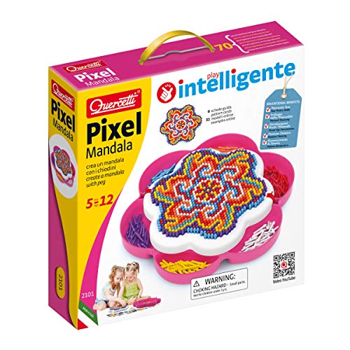 Jogo de Construção QUERCETTI Pixel Mandala (Idade Mínima: 3) Quercetti - Brinquedos - construção, 1000 pinos, tabuleiro, geométricos