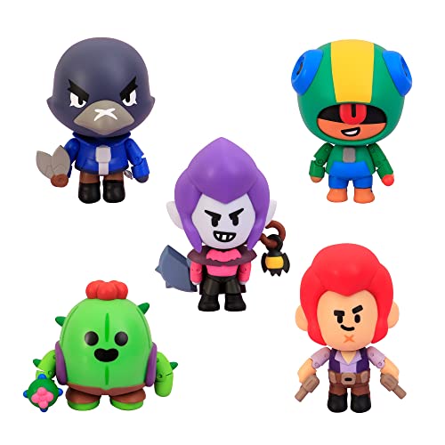 Figura de Ação BIZAK Brawl Stars 5 Peças (Idade Mínima: 4 anos) Bizak - Bonecos de ação e brinquedo - figura, ação, bizzak, brawl stars, 5 peças