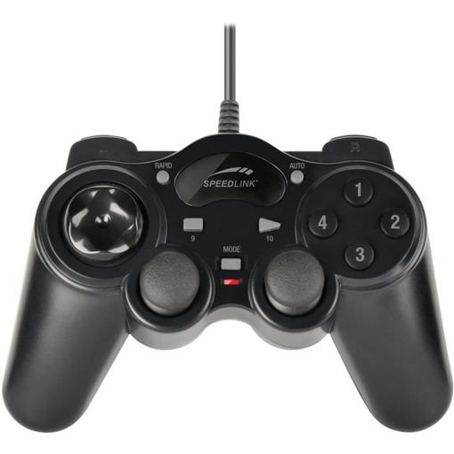Comando SPEED LINK Thunderstrike (PC - Preto) Speedlink - Controladores de jogo - gamepad, pc, analógico, usb 2.0
