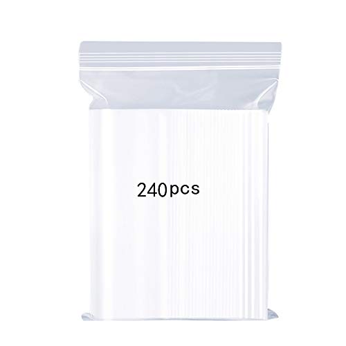 Sacos de Plástico Transparentes com Encapamento Rígido 5X7Cm 240 Unidades meridy - Materiais de embalagem - transparentes, encapamento rígido, 240 unidades