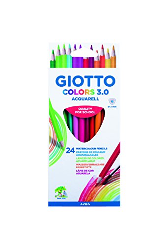 Lápis Cor GIOTTO Giotto Colors Acquarell 3.0 (Multicor) Giotto - Lápis - triangulares, 6,8mm, 30mm, cores vivas