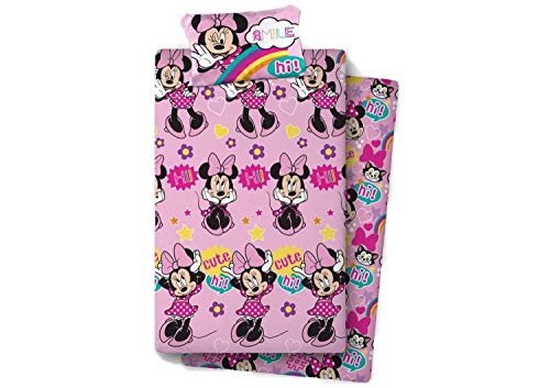 Conjunto de Lençóis DISNEY Minnie 100% Algodão (105x200 cm) NEW IMPORT LICENCIAS - Lençóis - algodão, 105x200 cm, disney, minnie