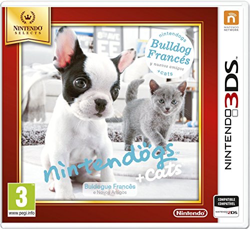 Jogo Nintendo 3Ds Nintendogs: Bulldog French + Cats (M18) Nintendo - Software de jogos de vídeo - jogo, nintendo 3ds, bulldog french, cats