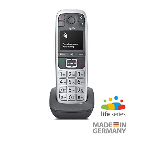 Telefone fixo GIGASET E560HX Cinzento, prateado Gigaset - Telefonia - secretária, padded, 18 teclas, teclado iluminado