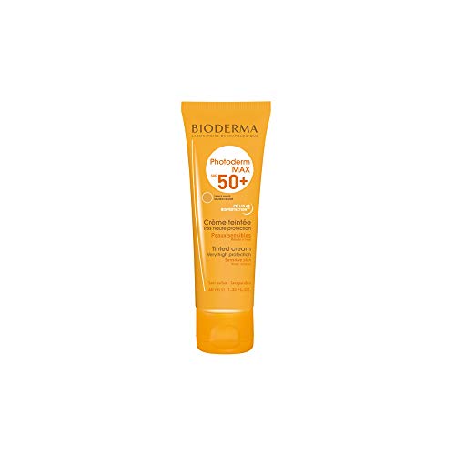 Protetor Solar BIODERMA Photoderm Max Creme Cor Golden SPF 50 (50 ml) Bioderma - Protetor solar - 50 ml, spf 50, pele sensível, atopia
