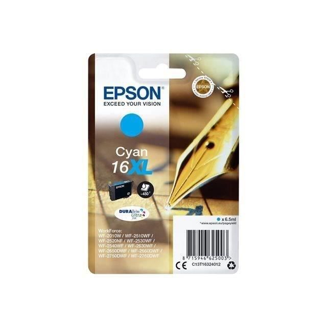 Epson Tinteiro T1632 Azul (C13T16324020) Epson - Cartuchos de toner e jato de tinta - ciano, 6 ml, 450 páginas, WorkForce